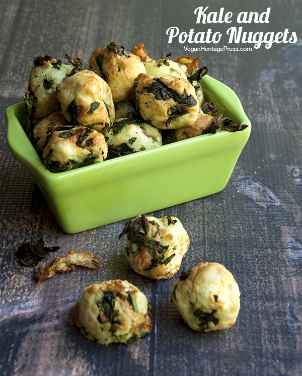 Kale and Potato Nuggets from The Vegan Air Fryer by JL Fields - Vegan and gluten-free